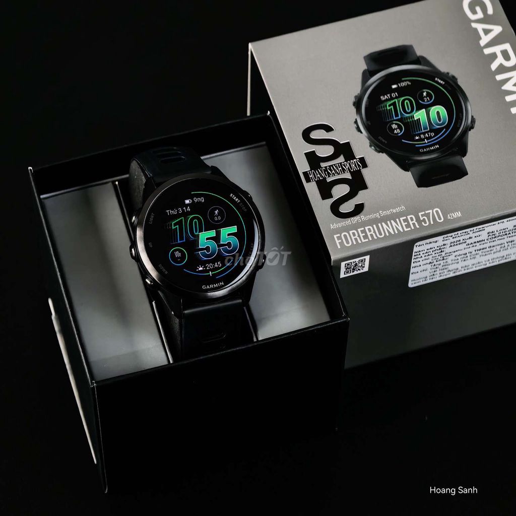 Garmin Forerunner 570 Đen 42mm Chính Hãng BH 07/28. Mua bán Thiết bị đeo thông minh tại Quận Tân Phú Tp Hồ Chí Minh được đăng bởi HOÀNG SANH hình 1