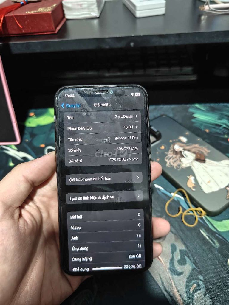 iPhone 11 Pro 256GB gl. Mua bán Điện thoại tại Huyện Hóc Môn Tp Hồ Chí Minh được đăng bởi Trung Hiếu hình 1