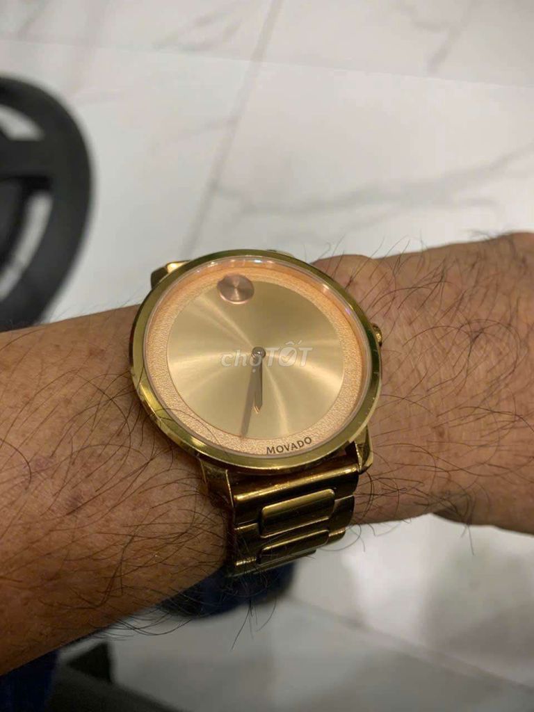 Đồng hồ Movado Bold máy vàng hảng ốp 10k gold rose. Mua bán Đồng hồ tại Quận 6 Tp Hồ Chí Minh được đăng bởi HHM hình 1