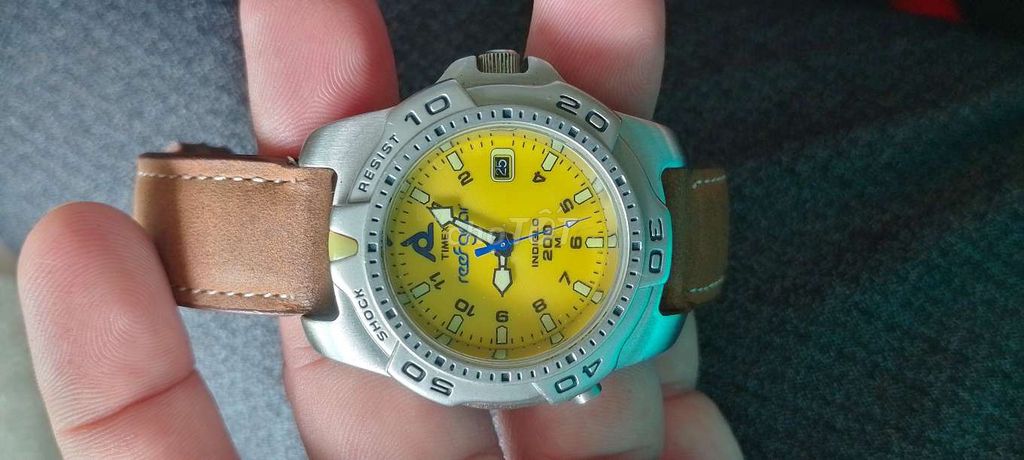 Đồng hồ Timex Nam Vàng 42mm. Mua bán Đồng hồ tại Huyện Hòa Thành Tây Ninh được đăng bởi Long Thien Long hình 1