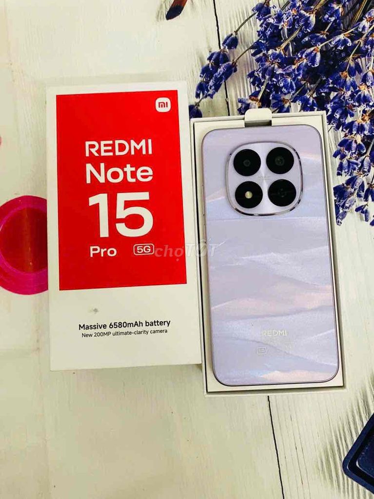 Xiaomi Redmi Note 15 Pro 5G Tím Như mới. Mua bán Điện thoại tại Quận Cẩm Lệ Đà Nẵng được đăng bởi Chuyên Hàng Công Ty hình 1