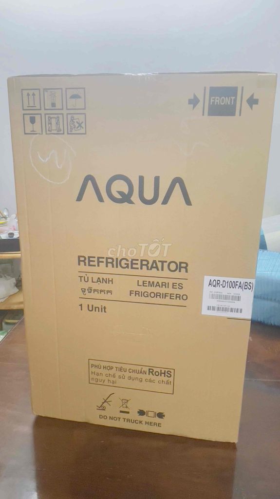 Tủ lạnh AQUA 90L màu ĐEN NGUYÊN SEAL 100%