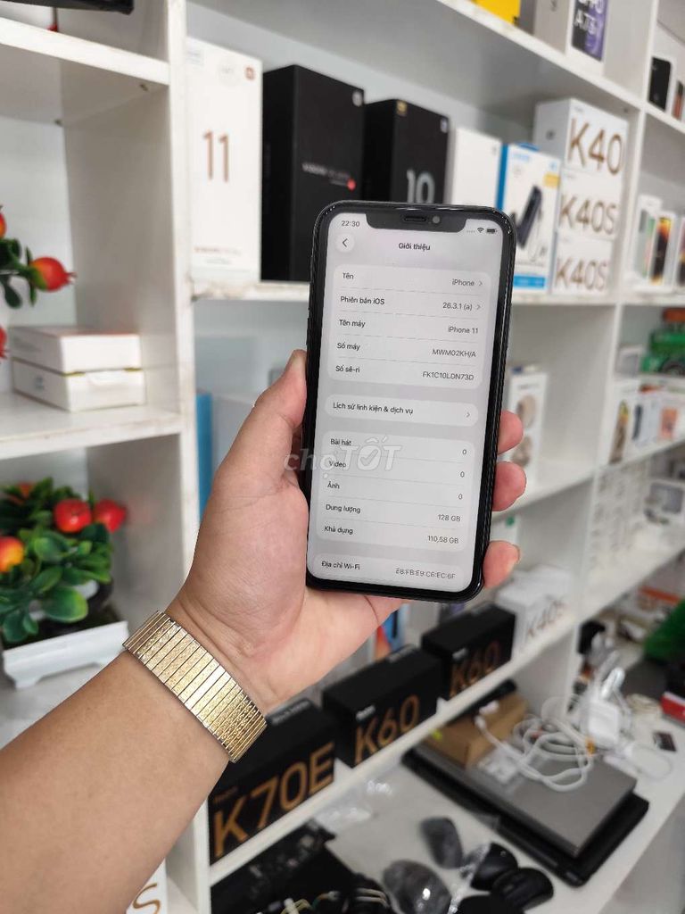 iPhone 11 128GB Xám Đã qua sử dụng. Mua bán Điện thoại tại Thành phố Sóc Trăng Sóc Trăng được đăng bởi Long hình 1