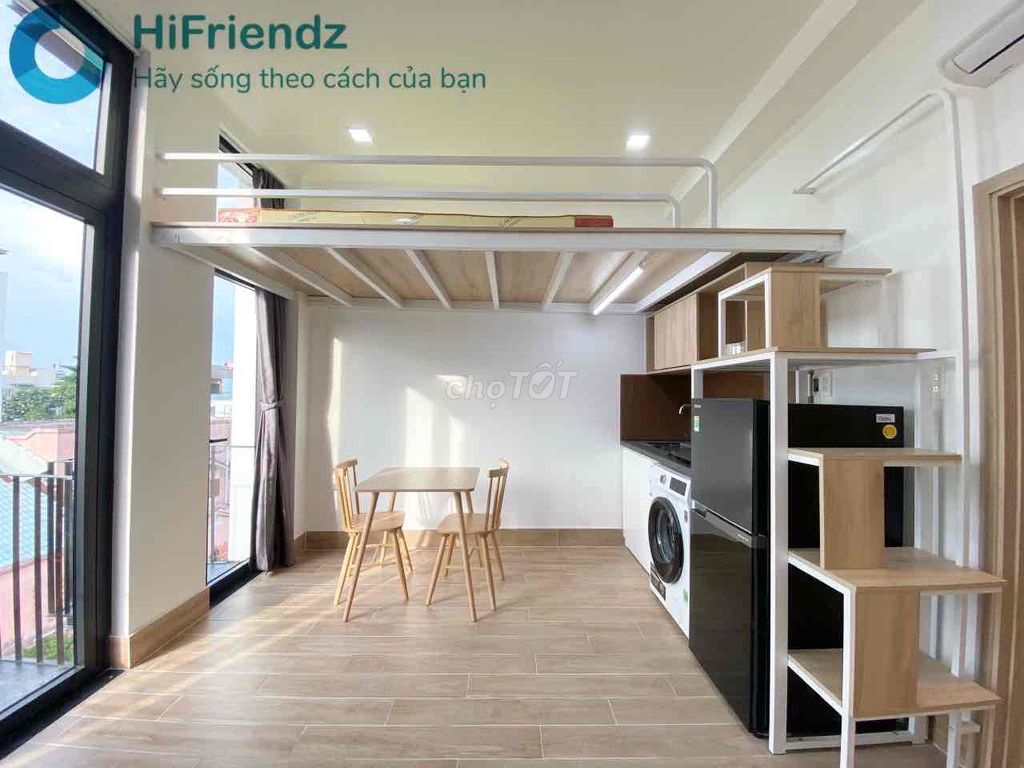 Căn hộ duplex full nội thất,bancol thoáng mát, an ninh, đảm bảo PCCC