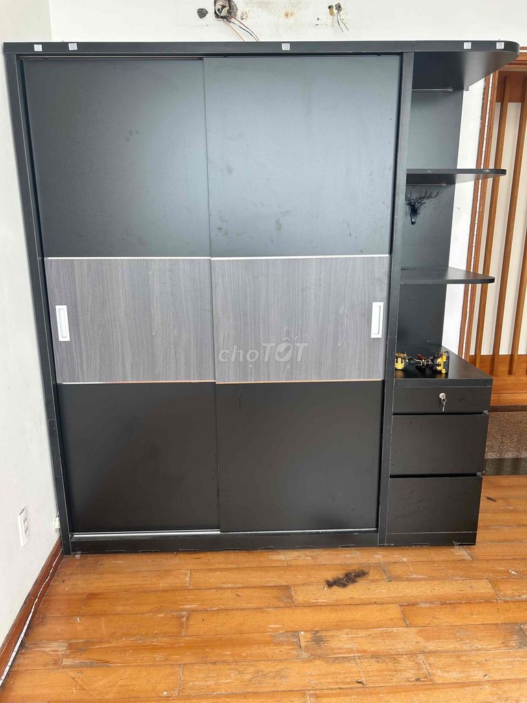 Tủ quần áo cửa lùa gỗ MDF. Mua bán Tủ, kệ gia đình tại Quận Tân Phú Tp Hồ Chí Minh được đăng bởi Phúc Nguyễn hình 1