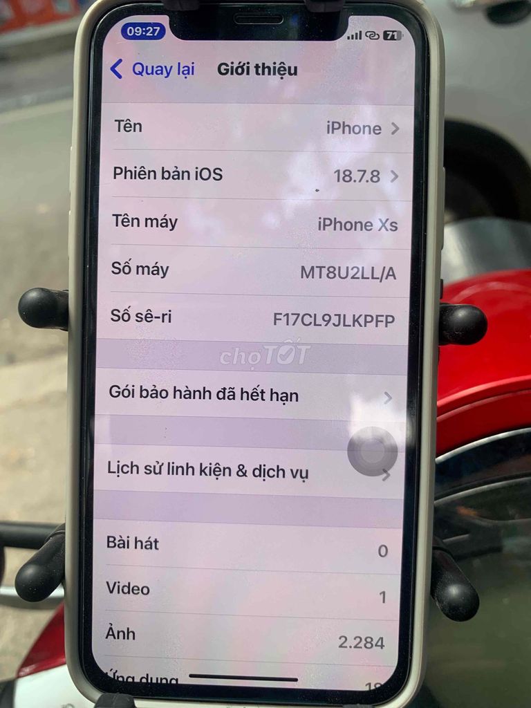 iPhone Xs 64GB QT Trắng Đã qua sử dụng. Mua bán Điện thoại tại Quận Ba Đình Hà Nội được đăng bởi Anh Tú hình 1