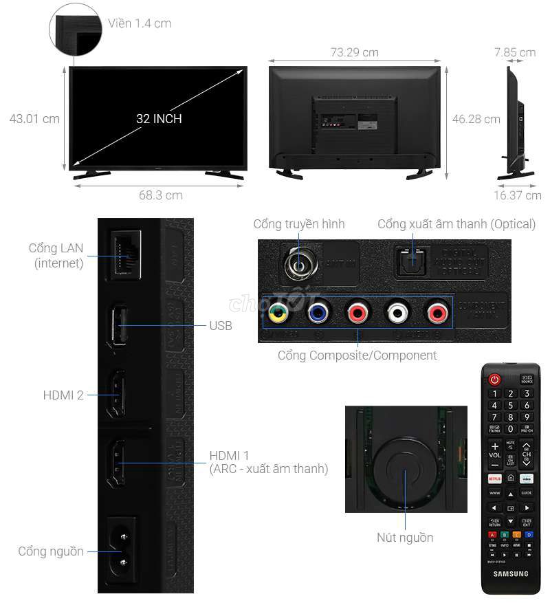 Tivi Từ 32 đến 65 inch Thanh Lý ❤ Giao Lắp Tận Nơi. Mua bán Tivi, Âm thanh tại Thành phố Thủ Đức Tp Hồ Chí Minh được đăng bởi Điện Tử Minh hình 5