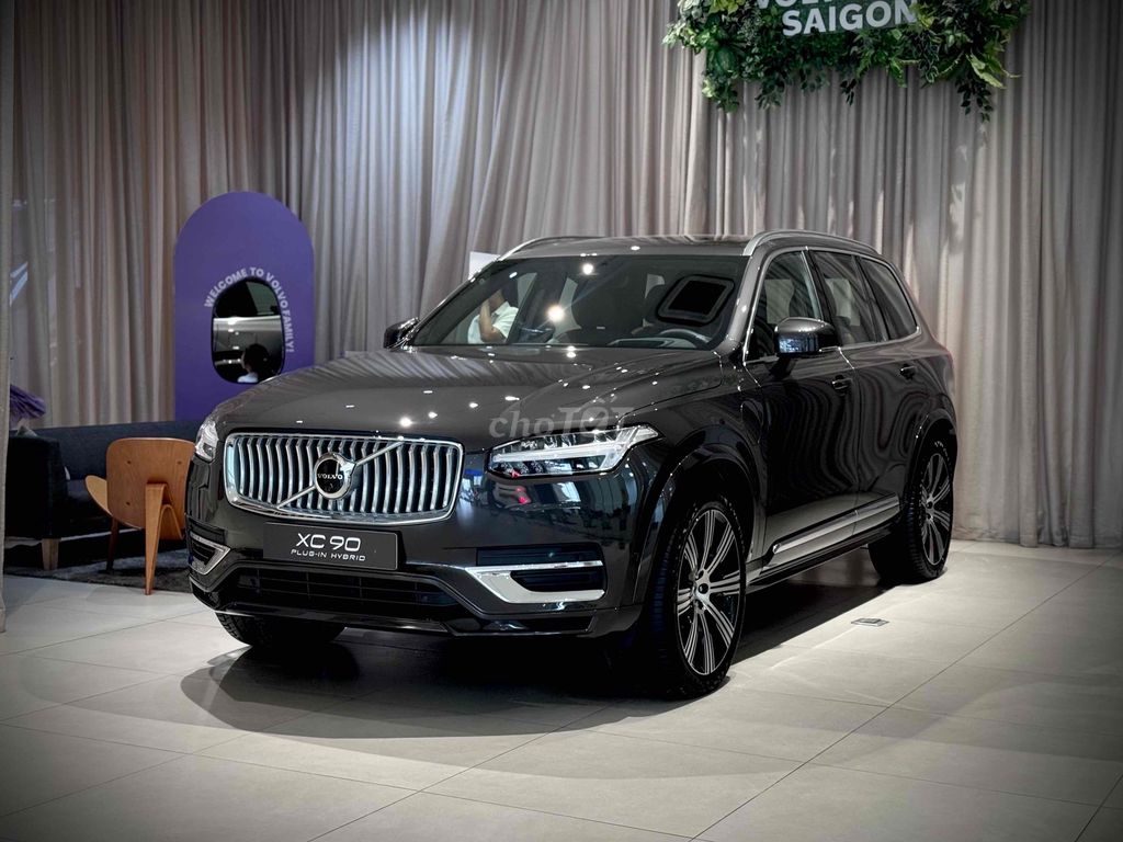 Volvo XC90 Гибридный 7-местный гибрид, серый - пятно