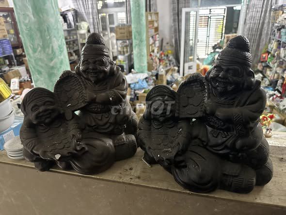 Tượng Thần tài Gốm Nâu đã sử dụng. Mua bán Đồ sưu tầm, đồ cổ tại Huyện Hóc Môn Tp Hồ Chí Minh được đăng bởi Trung hình 1