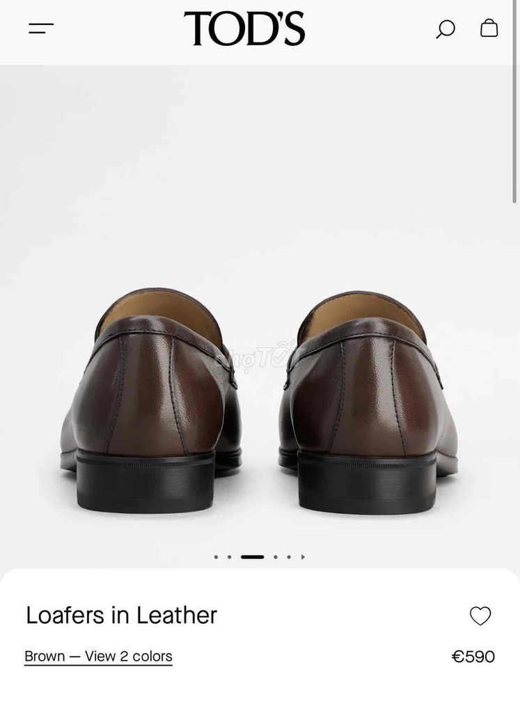 Giày Loafers Tods Brown