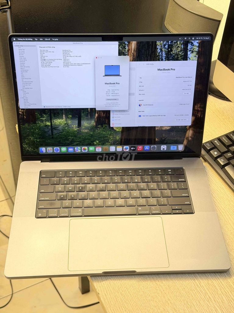 macbook M1 pro 16inh 16 512 đẹp keng. Mua bán Laptop tại Quận Ba Đình Hà Nội được đăng bởi Nguyen  hình 1