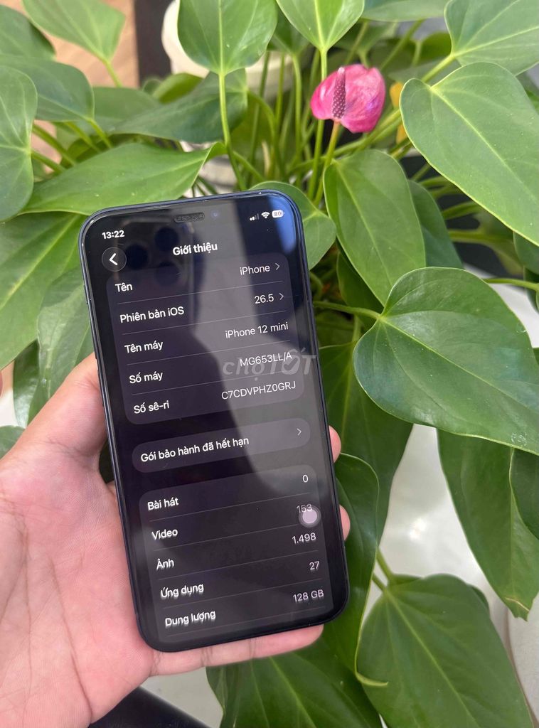 Apple iPhone 12 mini 128GB Đen 99%. Mua bán Điện thoại tại Thành phố Thủ Đức Tp Hồ Chí Minh được đăng bởi Võ Trọng Nhân  hình 1