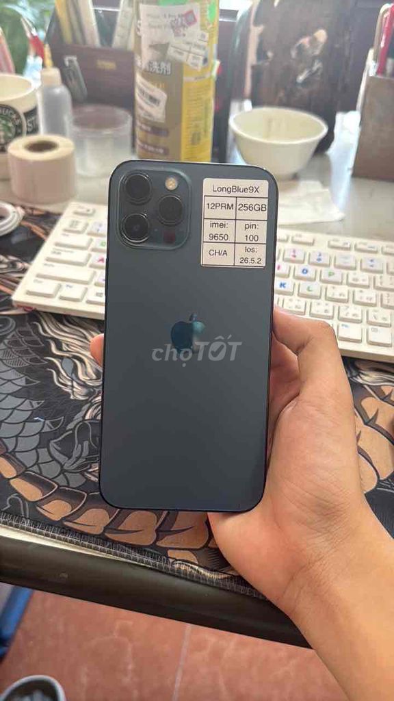 Apple iPhone 12 Pro Max 256GB Xám. Mua bán Điện thoại tại Quận Cầu Giấy Hà Nội được đăng bởi Long blue 9x hình 1