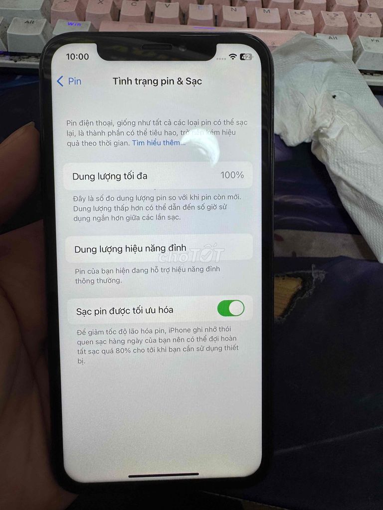Apple iPhone X 256GB Đen. Mua bán Điện thoại tại Thành phố Biên Hòa Đồng Nai được đăng bởi human hình 1