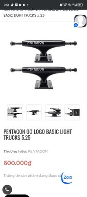 Truck,wheels/trục ván trượt,bánh-Pentagon. Mua bán Đồ thể thao, Dã ngoại tại Quận Hà Đông Hà Nội được đăng bởi Cung Mã game