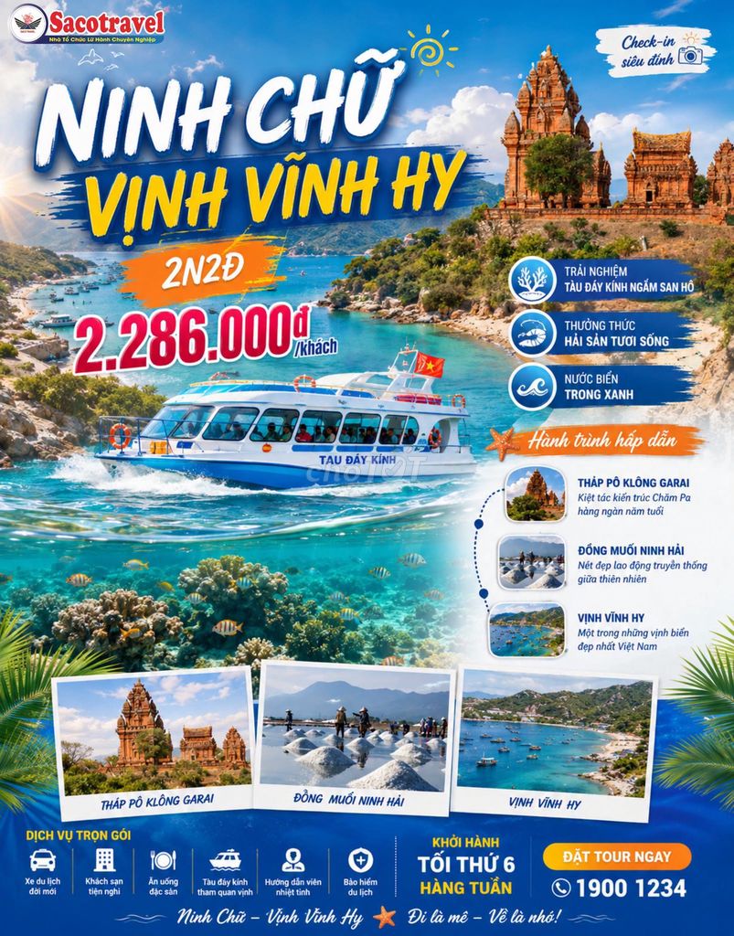 Tour du lịch Ninh Chữ - Vĩnh Hy. Du lịch tại Quận Tân Bình Tp Hồ Chí Minh được đăng bởi Thanh Tuyền hình 1