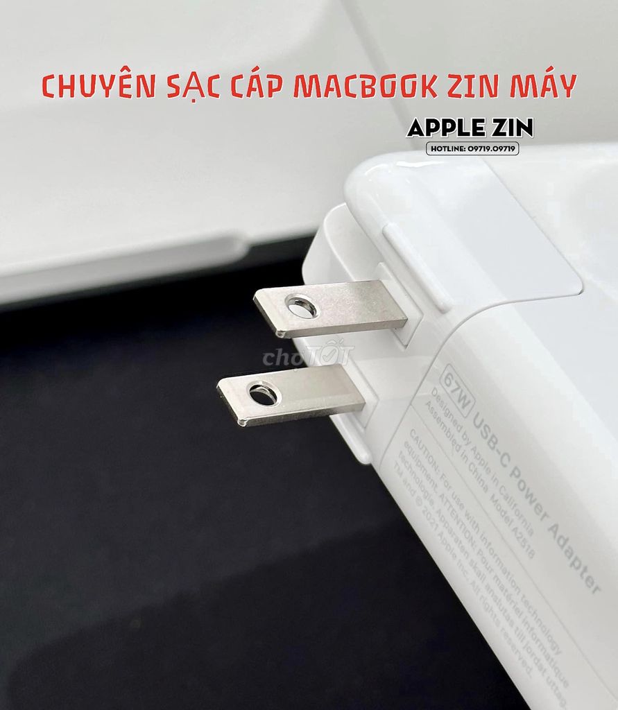 Chuyên sạc cáp MacBook zin máy