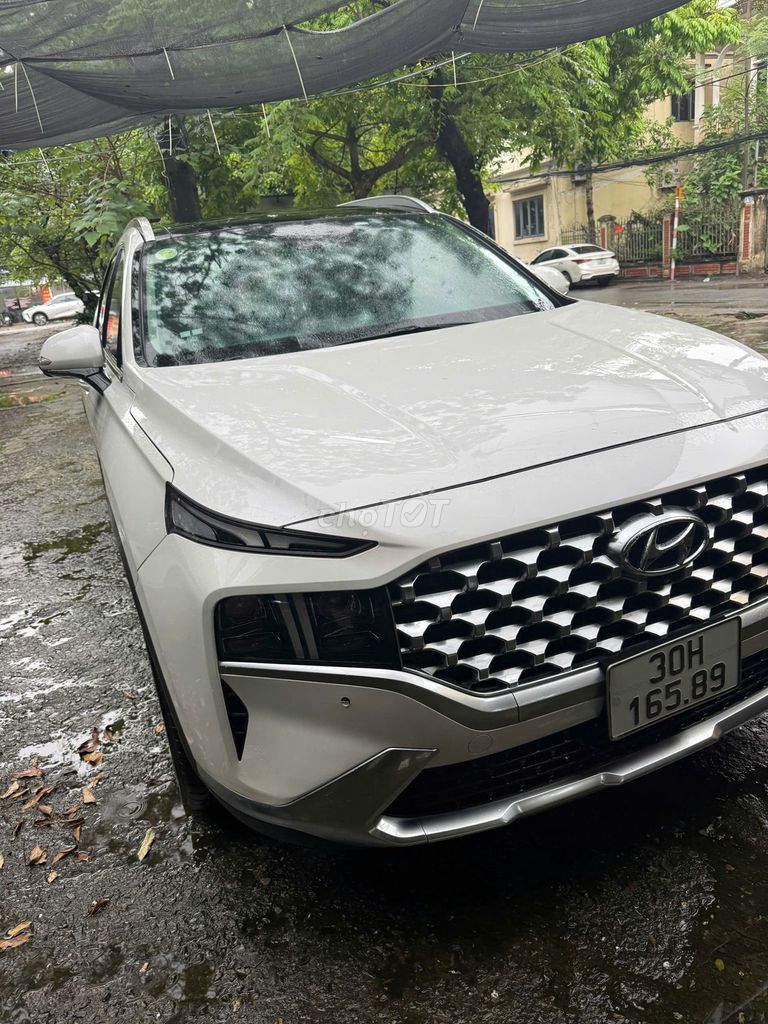 Hyundai SantaFe 2021 Xăng Trắng