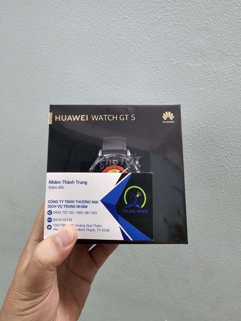 Huawei Watch GT5 46mm đen dây silicone mới 100%