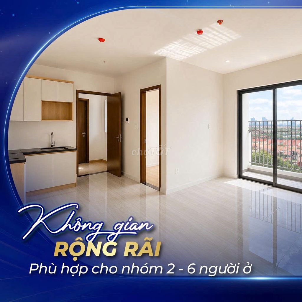 CĂN HỘ 2PN 2WC 6TR500/THÁNG