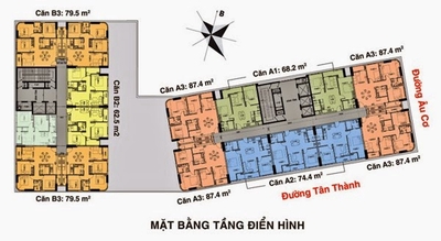 Bán gấp chung cư Âu Cơ Tower, Q. Tân phú, sổ hồng giá 2 tỷ 9 ( TL)