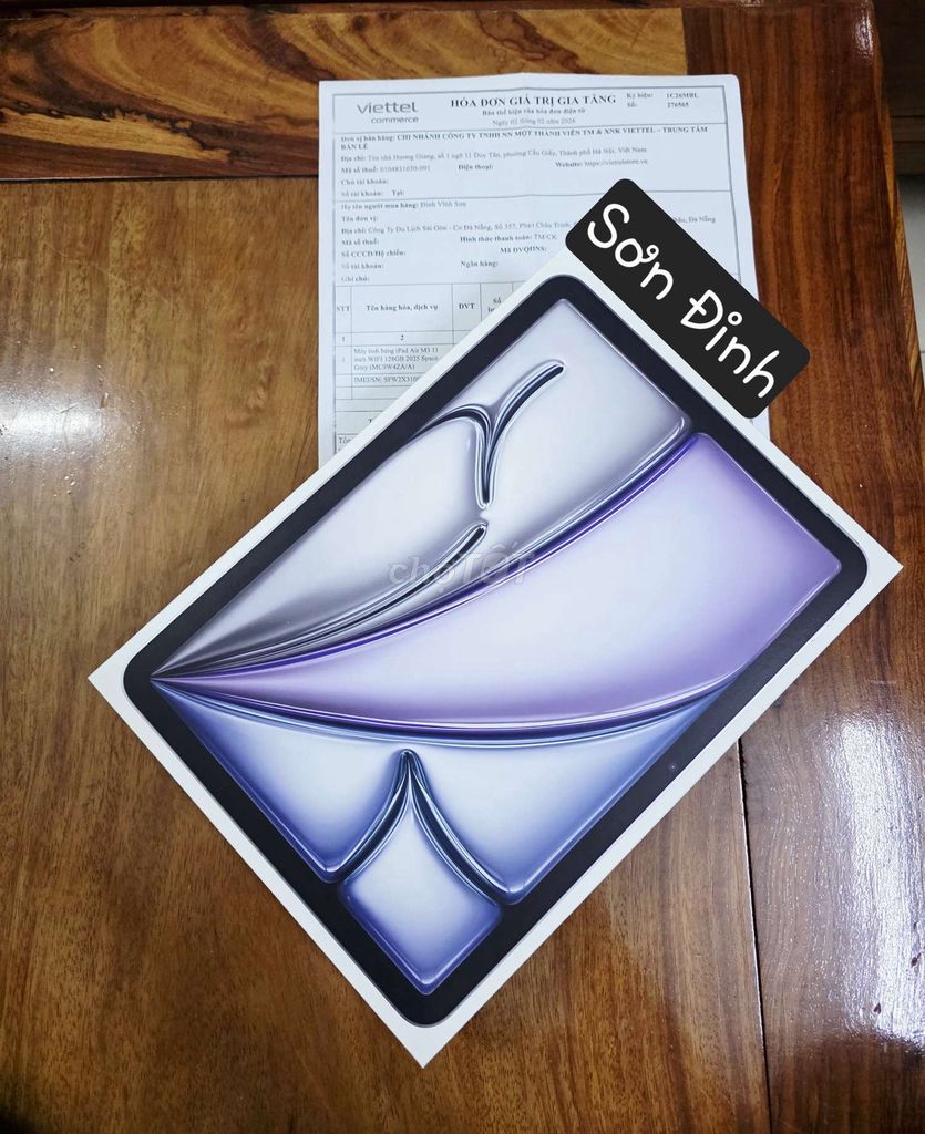 Apple iPad Air M3 128GB Xám. Mua bán Máy tính bảng tại Quận Hải Châu Đà Nẵng được đăng bởi Sơn hình 1