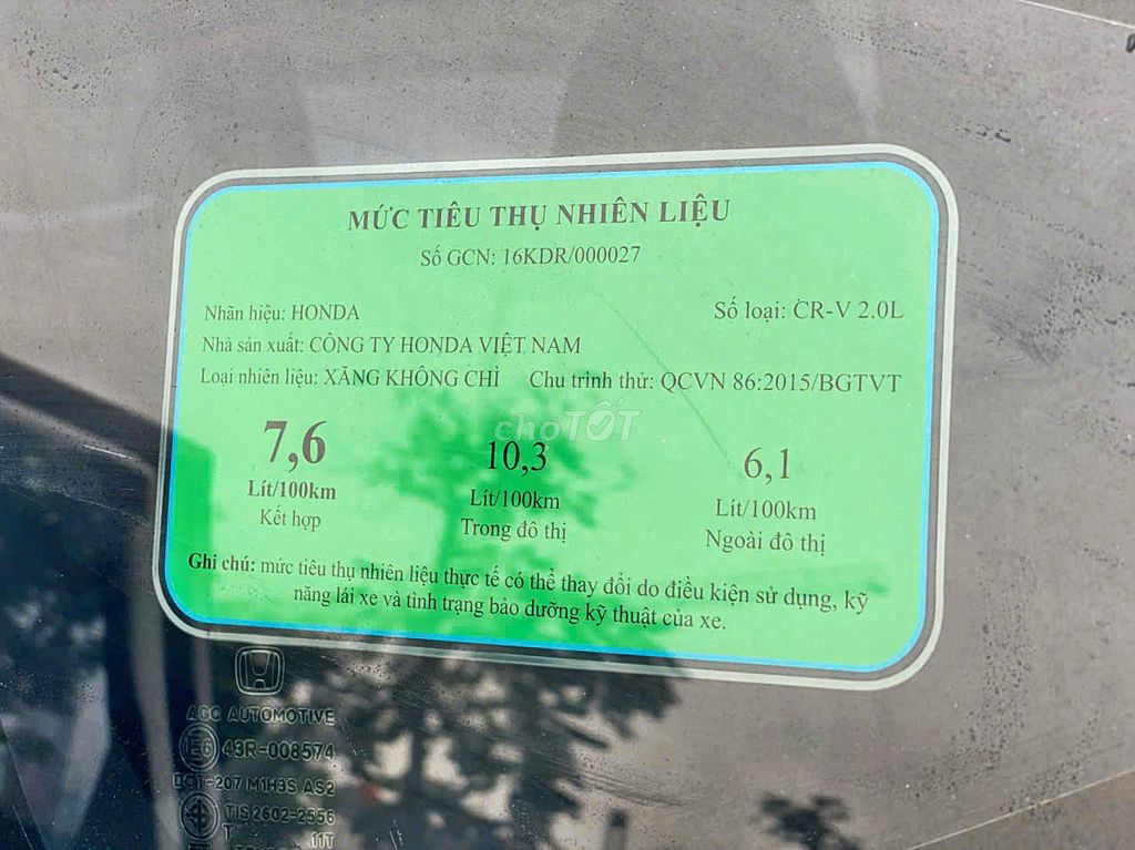 Honda CRV 2.0 AT 2017 biển Hà Nội Mới 80%. Mua bán Ô tô tại Quận Long Biên Hà Nội được đăng bởi VIETNAM OTO hình 15