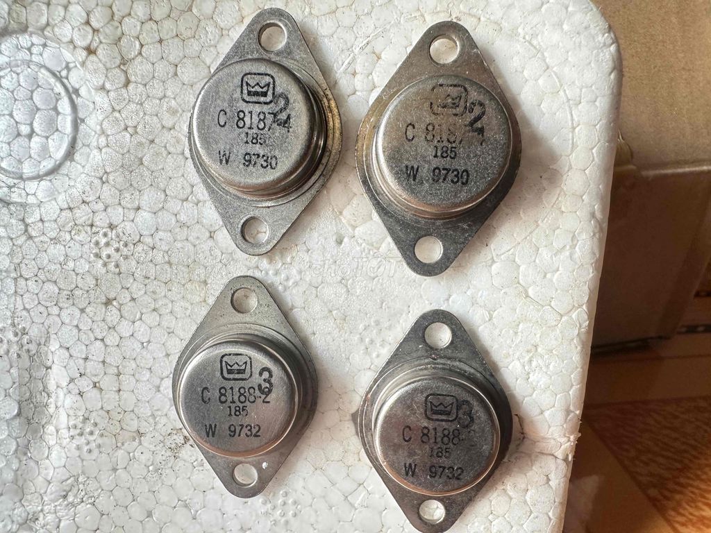 Transistor C8187-4, C8188-2. Mua bán Linh kiện (RAM, Card...) tại Huyện Phú Tân An Giang được đăng bởi Tân Audio hình 1