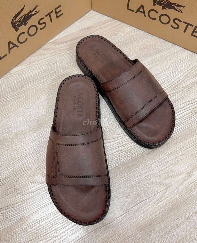 Dép Lacoste Nam Da size 39-44. Mua bán Giày dép tại Quận Gò Vấp Tp Hồ Chí Minh được đăng bởi Anh Ba  Hàng hiệu tuyển Chuyên bán Online uy tín hình 1