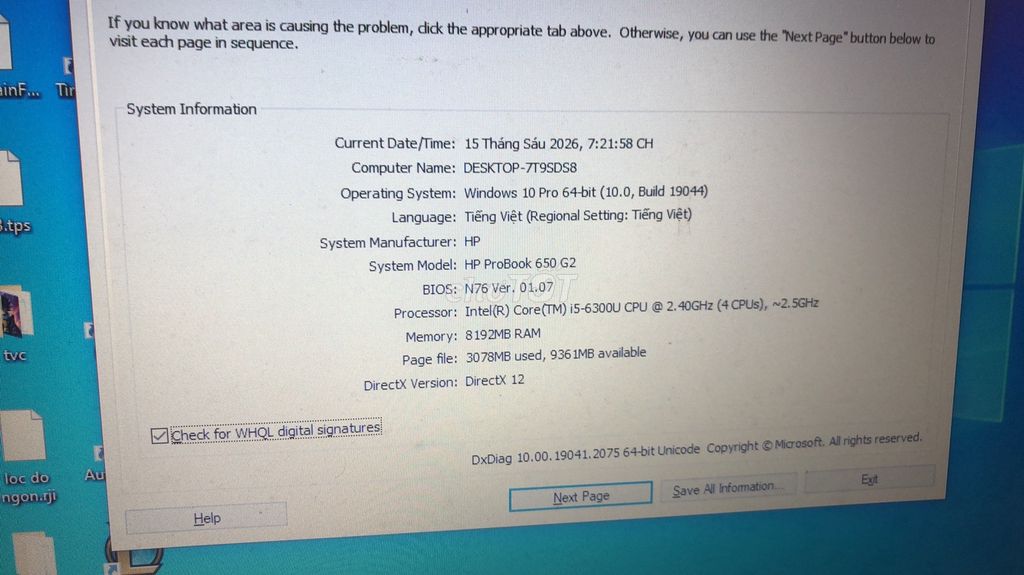 HP ProBook 650 G2 i5-6300U 8GB Đen. Mua bán Laptop tại Thành phố Thủ Đức Tp Hồ Chí Minh được đăng bởi Nguyễn Đức Chính hình 1