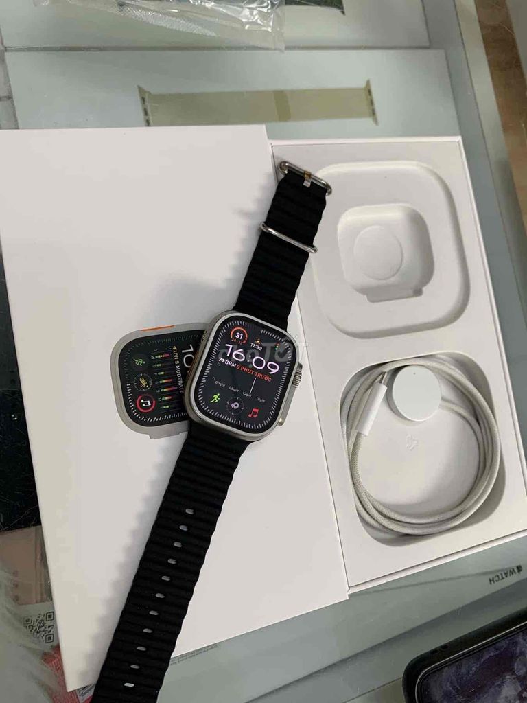 Bán apple watch ultra Gen 2 Titan Trắng Esim zin