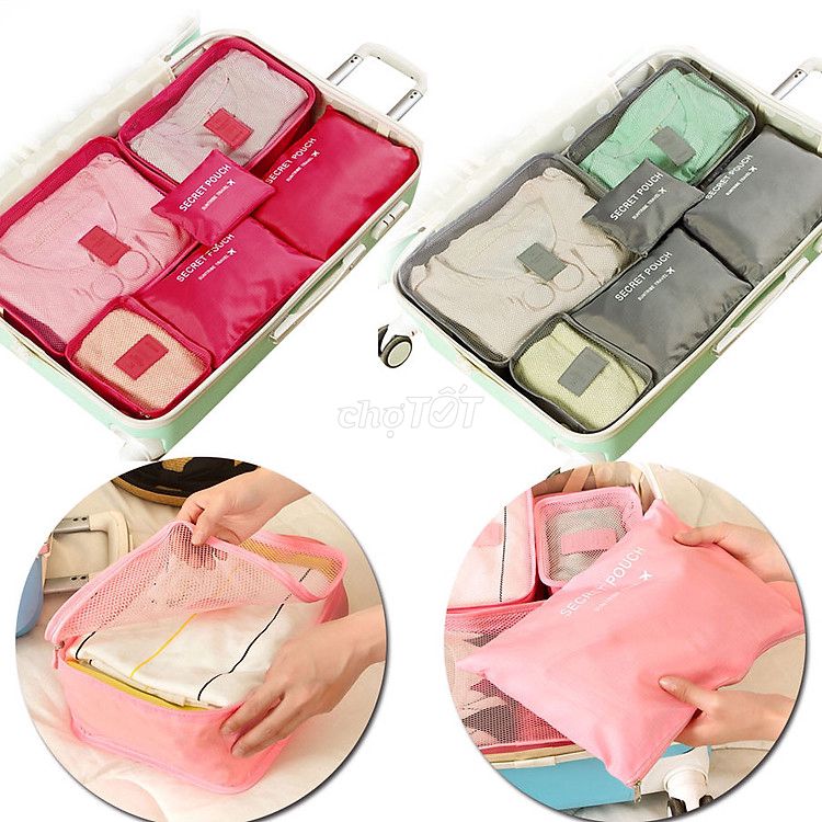 Combo 6 Túi Đựng Đồ Du Lịch Secret Pouch