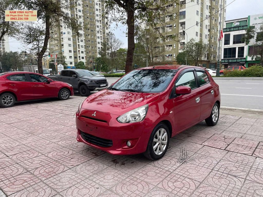 Mitsubishi Mirage 2014 1.2 CVT - siêu đẹp. Mua bán Ô tô tại Thành phố Vinh Nghệ An được đăng bởi Nam Vinh hình 1