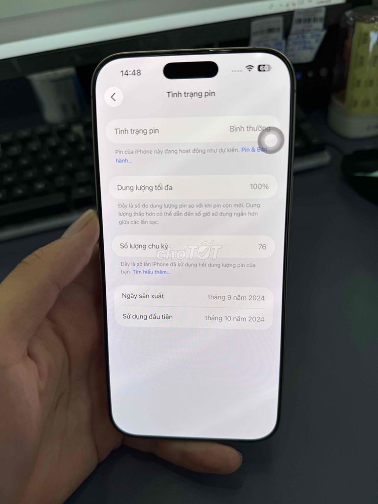 Apple iPhone 16 Pro Max Vàng. Mua bán Điện thoại tại Huyện Bình Xuyên Vĩnh Phúc được đăng bởi Phan Tùng Anh hình 1
