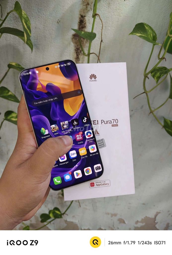 Huawei Pura70 12/256GB QT Like New, Zin áp, 99%. Mua bán Điện thoại tại Quận 7 Tp Hồ Chí Minh được đăng bởi Minh Thắng hình 1