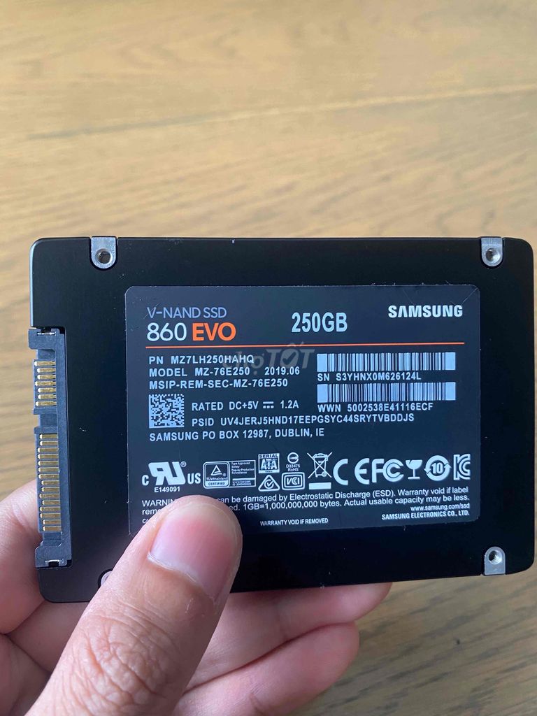 Ổ cứng Zin SSD Samsung 250G zin chuẩn Win 10 Pro