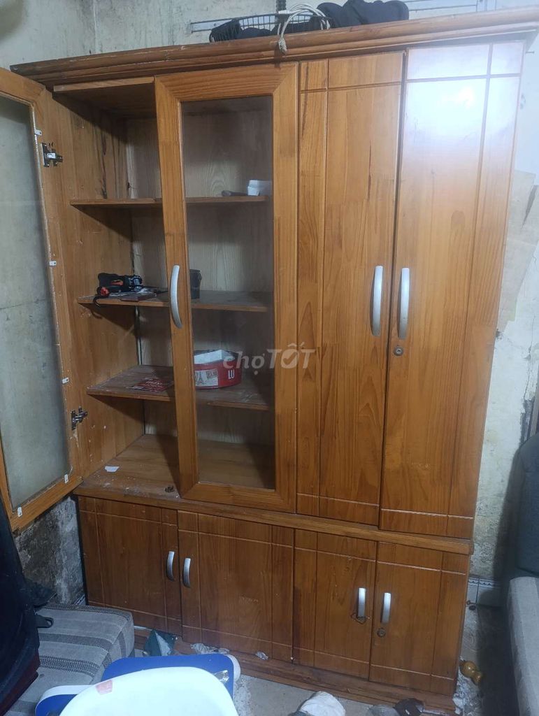 Tủ Gỗ Nâu. Mua bán Tủ, kệ gia đình tại Quận Ngô Quyền Hải Phòng được đăng bởi phẩm trung hình 1