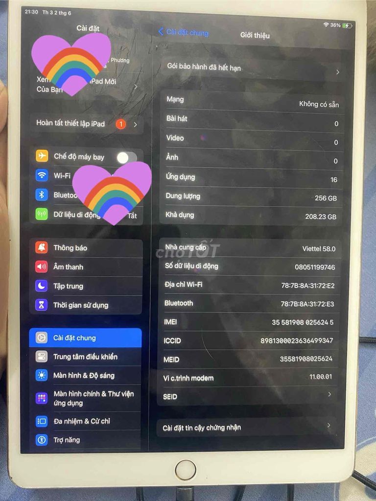 Apple iPad Pro 10.5 256GB Vàng. Mua bán Máy tính bảng tại Thành phố Cẩm Phả Quảng Ninh được đăng bởi Dũng Nguyễn hình 1