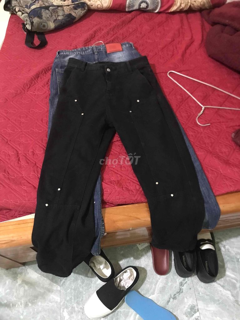 Quần ống rộng nam Đen size 43 cũ. Mua bán Quần áo tại Huyện Văn Chấn Yên Bái được đăng bởi Văn Hà hình 1