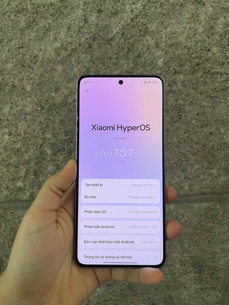 Xiaomi 14T Pro 512GB/12GB Xám 2 sim. Mua bán Điện thoại tại Quận 10 Tp Hồ Chí Minh được đăng bởi Tiên hình 1