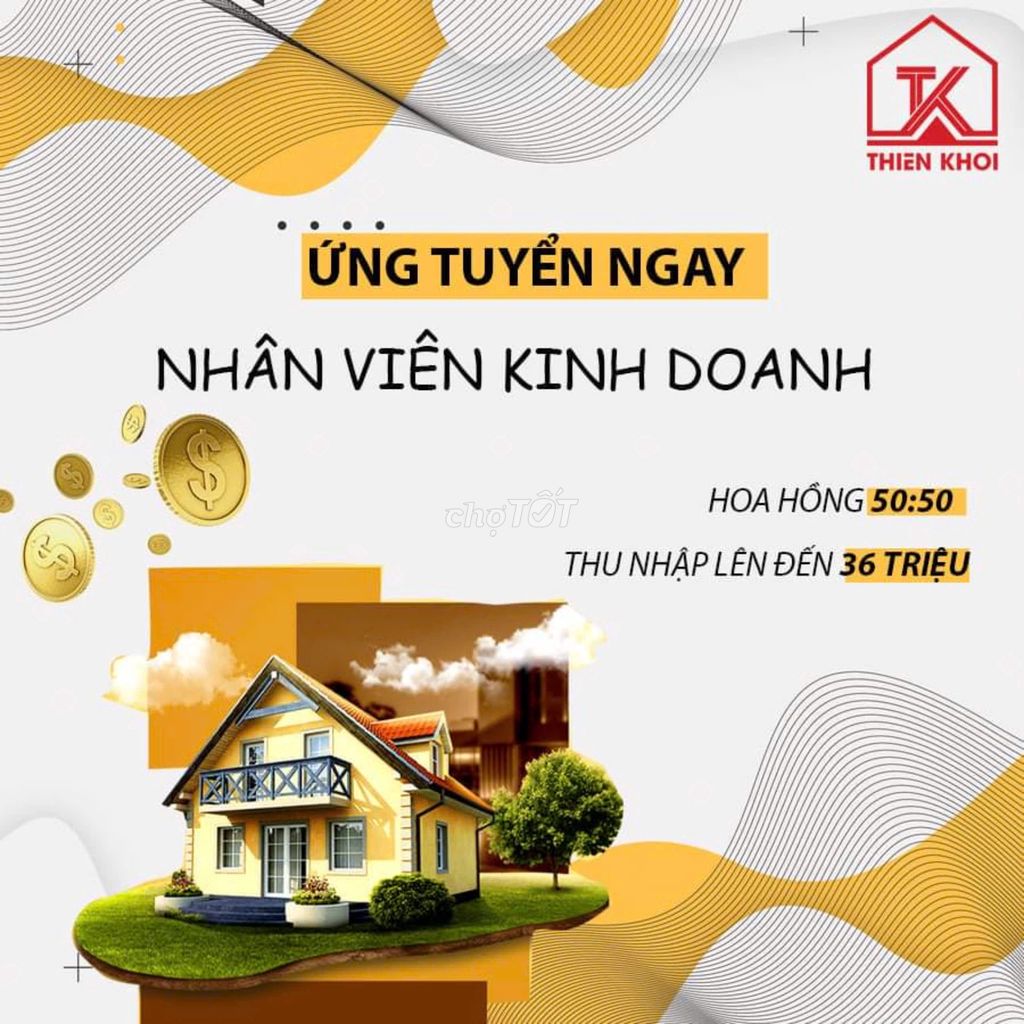 Tìm Cộng Tác Viên Bán Bất Động Sản Nhà Phố Thổ Cư