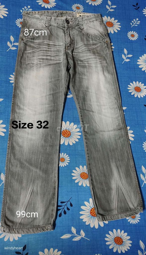 Quần jean nam size 32. Mua bán Quần áo tại Quận 8 Tp Hồ Chí Minh được đăng bởi Tùng Nguyên  hình 1