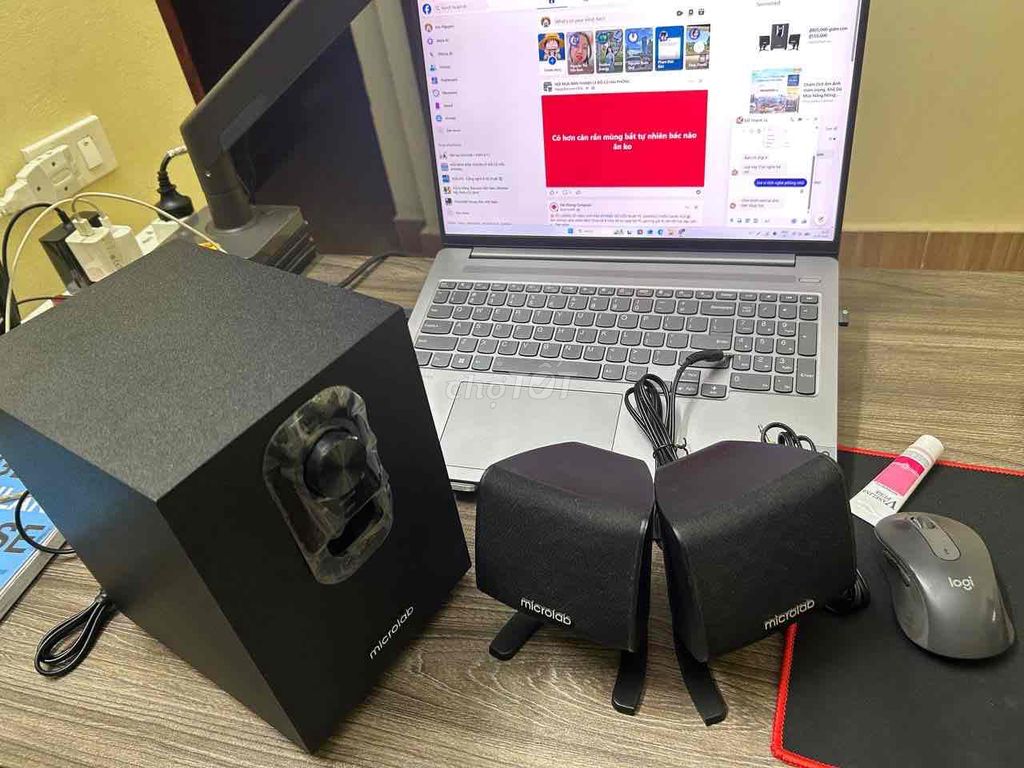 Loa vi tính Microlab M-108 Đen full box. Mua bán Tivi, Âm thanh tại Huyện An Dương Hải Phòng được đăng bởi Nguyen Hoang hình 1
