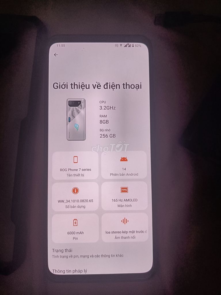 ROG Phone 7 series 256GB Trắng. Mua bán Điện thoại tại Huyện Long Thành Đồng Nai được đăng bởi KyO S hình 1