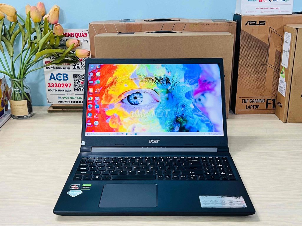 Acer A715 Ryzen 5 5500u 8G 256G 15.6FHD GTX 1650 4