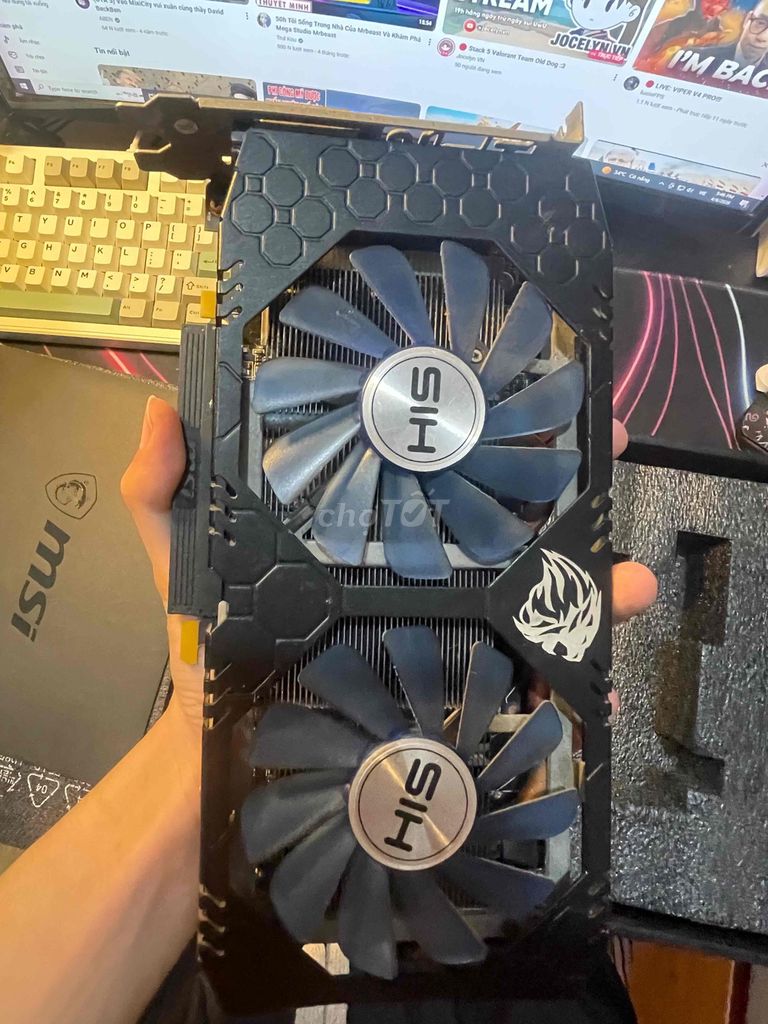 Card đồ họa HIS RX 470 4GB Đã sử dụng. Mua bán Linh kiện (RAM, Card...) tại Huyện Mê Linh Hà Nội được đăng bởi Đỗ Minh Hiếu hình 1