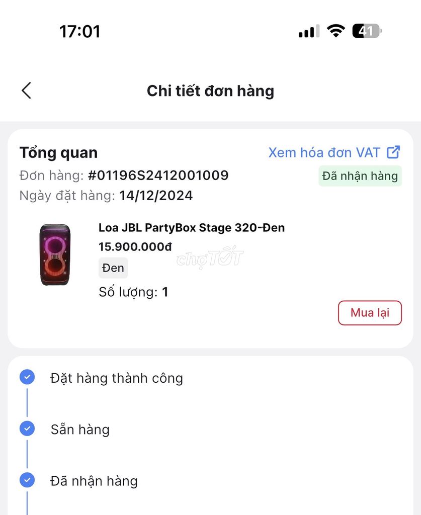Loa Bluetooth JBL PartyBox Stage 320 Đen. Mua bán Tivi, Âm thanh tại Thành phố Đà Lạt Lâm Đồng được đăng bởi Bi Long hình 1