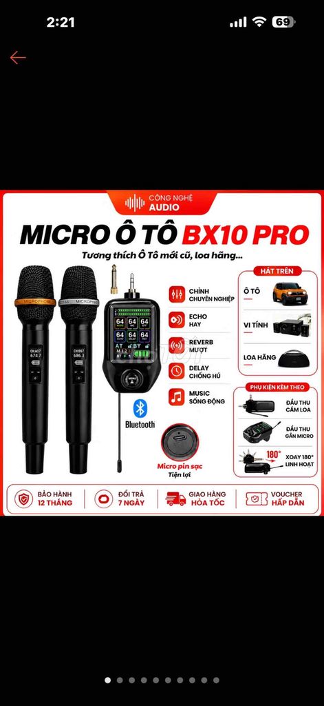 Micro karaoke MTMAX BX10 PRO Bluetooth Đen. Mua bán Tivi, Âm thanh tại Quận Gò Vấp Tp Hồ Chí Minh được đăng bởi tung hình 1