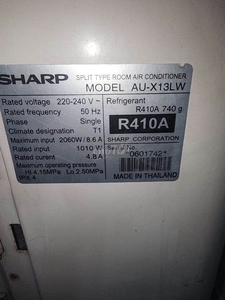 BÁN MÁY LẠNH SHARP INVERTER 1.5HP GIÁ THỢ