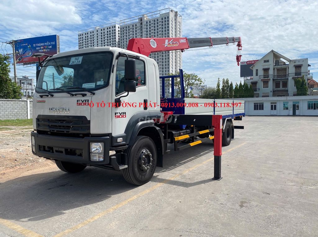 Bán Isuzu 9 Tấn cẩu Unic 6.3 tấn thùng dài 7.3m. Mua bán Xe tải, xe ben tại Quận 12 Tp Hồ Chí Minh được đăng bởi Mr Thành hình 1